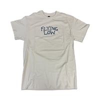 FLYING LOW ED LOGO T-SHIRT TAN/NAVY
