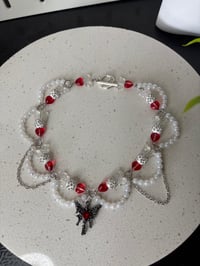 Image 4 of Roses and Pearls Choker necklace 