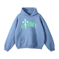 Image 1 of Celestial Runner Hoodie (Medium Blue)