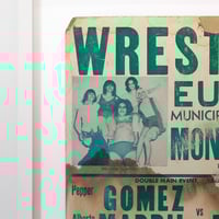 Image 2 of Andre the Giant Vintage Screen Printed Handbill (1977) - (Framed)