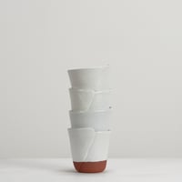 Image 2 of white red earth wrap cups 