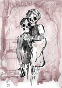 Bonnie & Clyde A3 Print