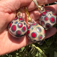 Image 4 of Baubles - Red on Ivory Set of 3