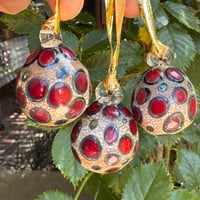 Image 5 of Baubles - Red on Ivory Set of 3