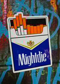 Image 1 of Winnie Blue Ciggie Pack Sticker