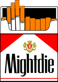 Image 2 of MarlBro Ciggie Packet Sticker