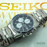 Image 1 of 2009 Seiko Quartz 'Reverse Panda' Chronograph (7T92-0DW0)