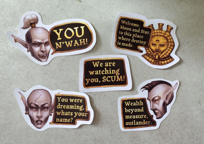 Image of Dunmer Attitude Stickers