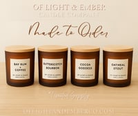 Image 1 of MADE TO ORDER | Frosted Amber Glass Jars