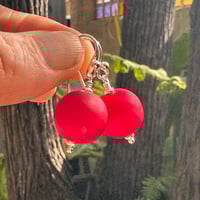 Image 6 of Matt Red Earrings