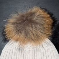 Image 8 of Exclusives Faux Fur Pom Fleece Lined Toque
