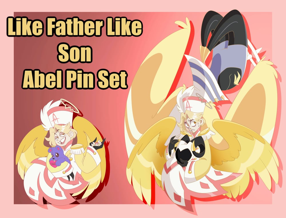 Image of Like Father Like Son Abel Enamel Pin Set PREORDER