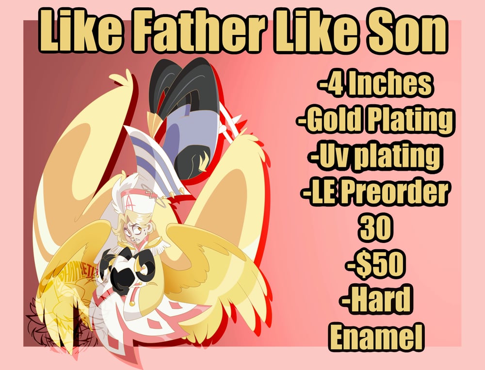 Image of Like Father Like Son Abel Enamel Pin Set PREORDER