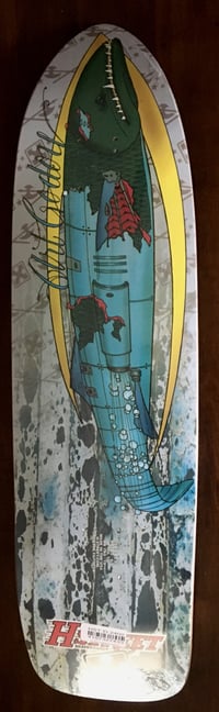Image 1 of ART GODOY H STREET SKATEBOARD DECK - KILLER BARRACUDA
