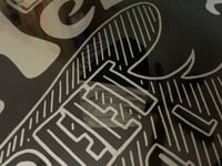 Image 4 of MATT HENSLEY H STREET SKATEBOARD DECK -KINGSIZE EAGLE BLOCKPRINT BLACK