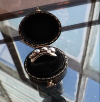 Image 2 of Cluster wave ring with diamond 