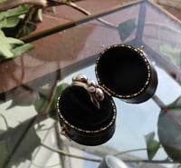 Image 3 of Cluster wave ring with diamond 