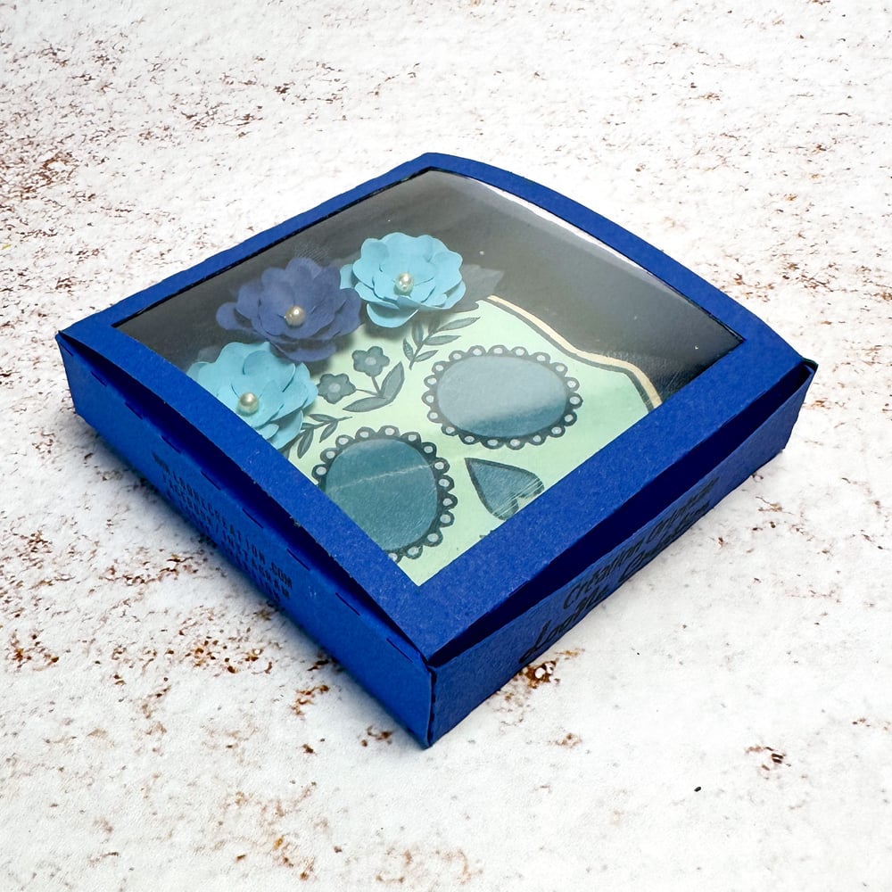 Image of Suspension Calavera Bleue