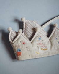 Linen crown for Kalina