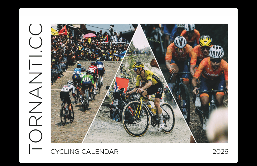 Image of Tornanti.cc 2026 cycling calendar!