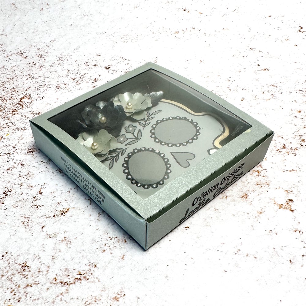 Image of Suspension Calavera Argentée