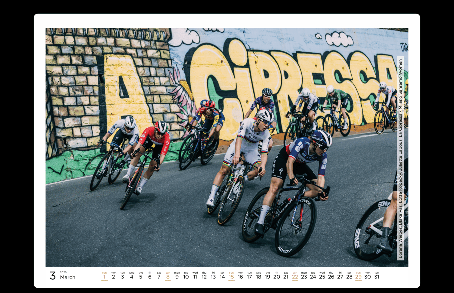 Image of Tornanti.cc 2026 cycling calendar!