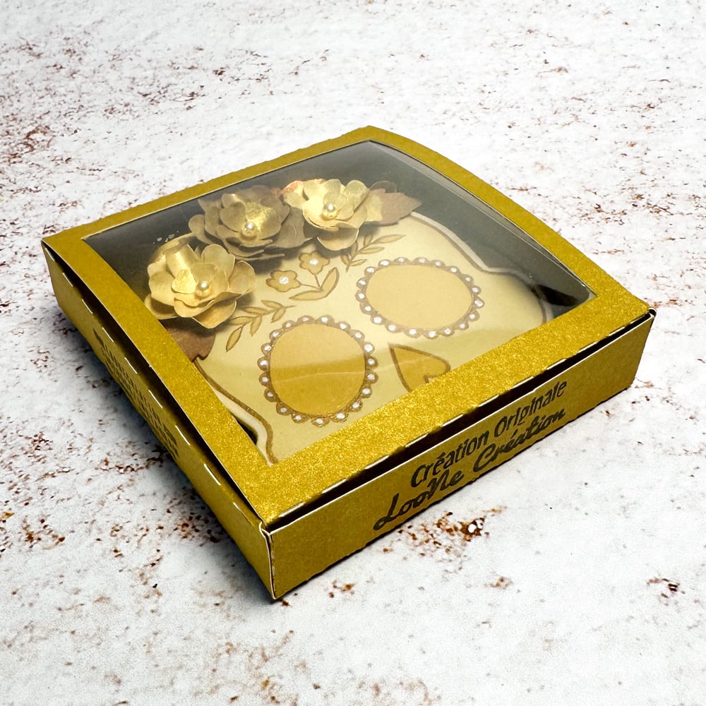 Image of Suspension Calavera Dorée