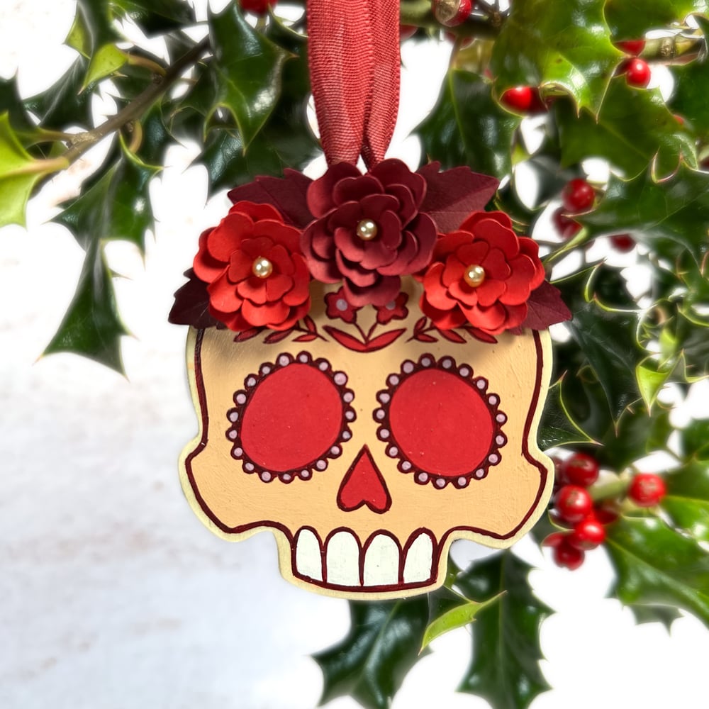 Image of Suspension Calavera Rouge