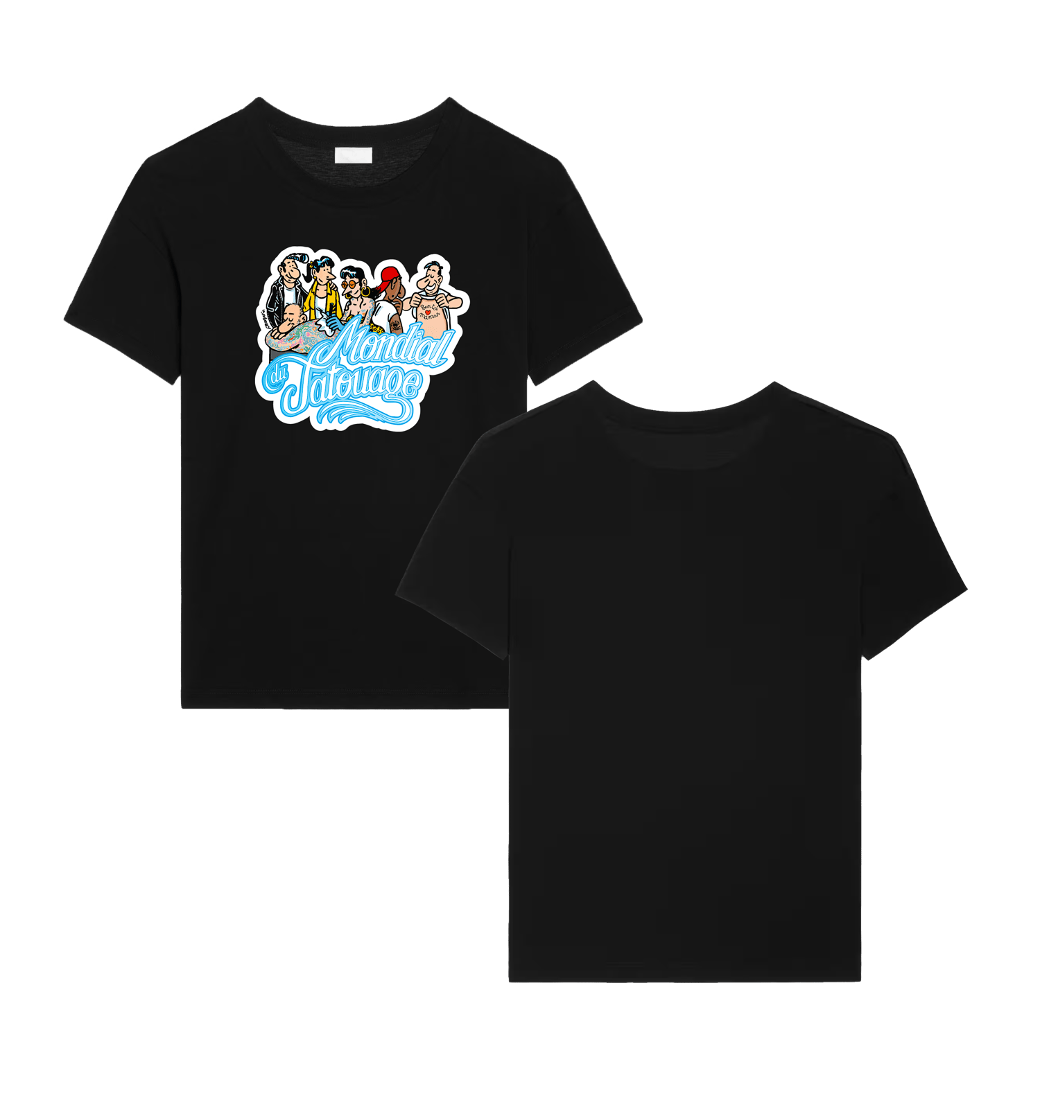 Pré-Commande!! T Shirt Mondial du Tatouage 2026 (visu chest) illustration par Frank Margerin