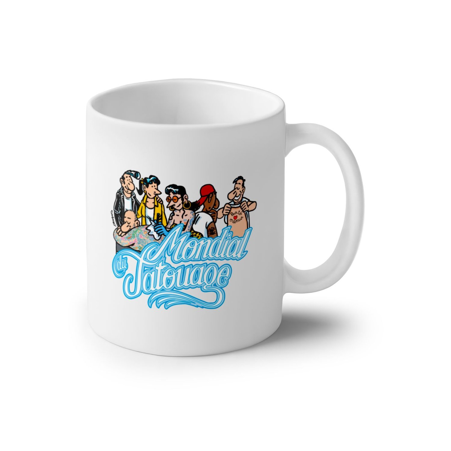 Mug Mondial du Tatouage 2026 - dessin Frank Margerin (impression recto-verso)