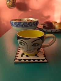 Image 3 of Proud lion handpainted tile coaster