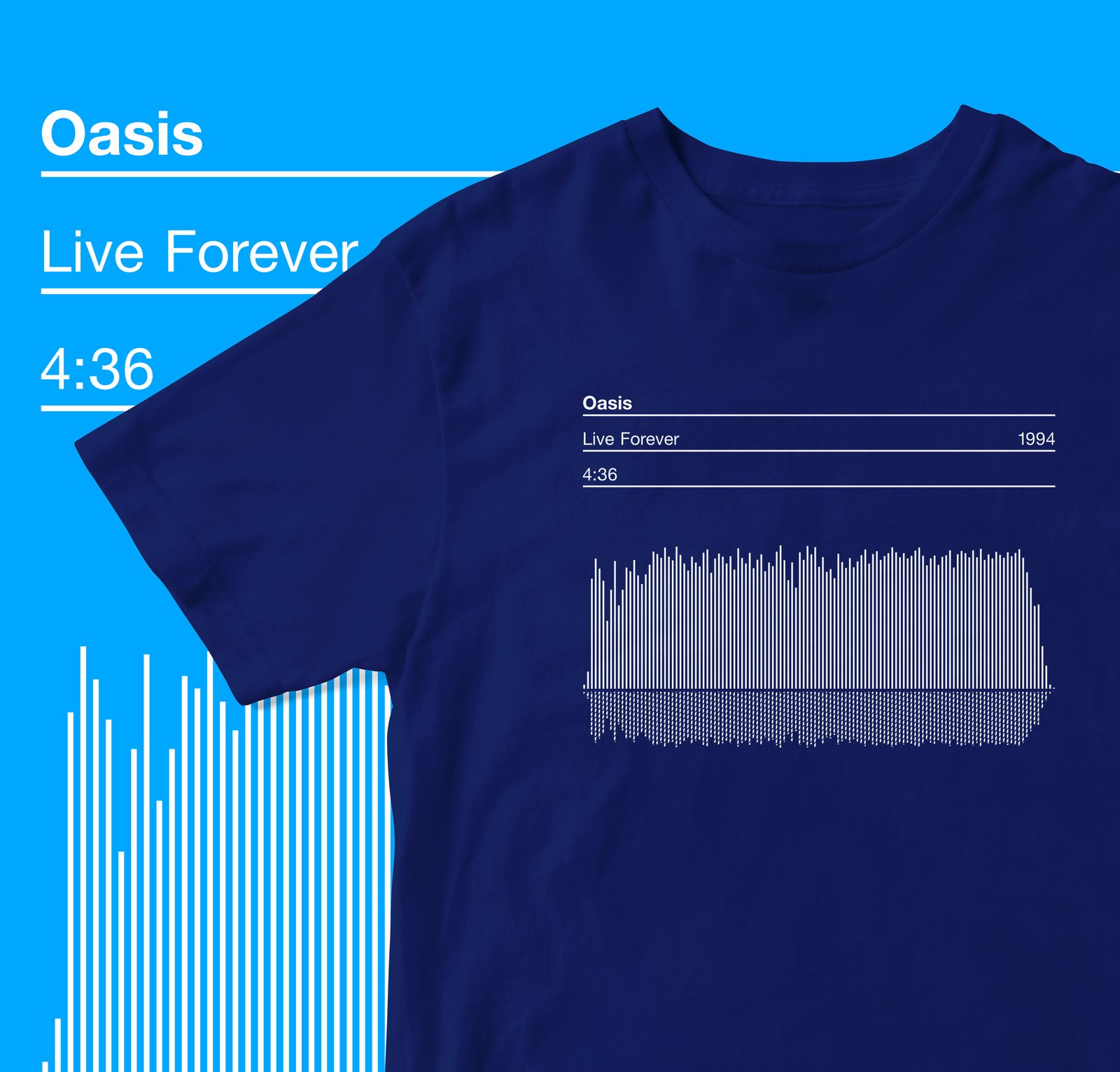 Oasis Live Forever T-shirt | Serigrafica7585