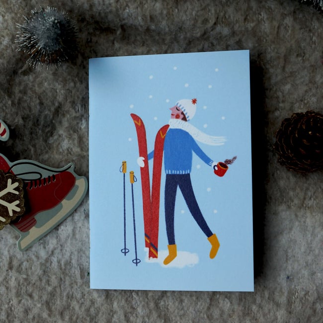 Collection de Noël 2025 : carnet le skieur