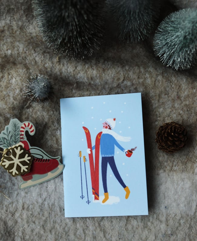 Collection de Noël 2025 : carnet le skieur