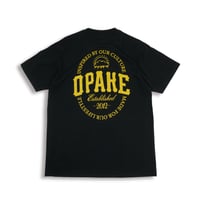 Image 2 of VARSITY CREST TEE - BLK