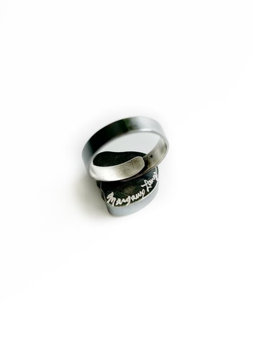 Image of Profile Smile Adjustable Ring - Peach