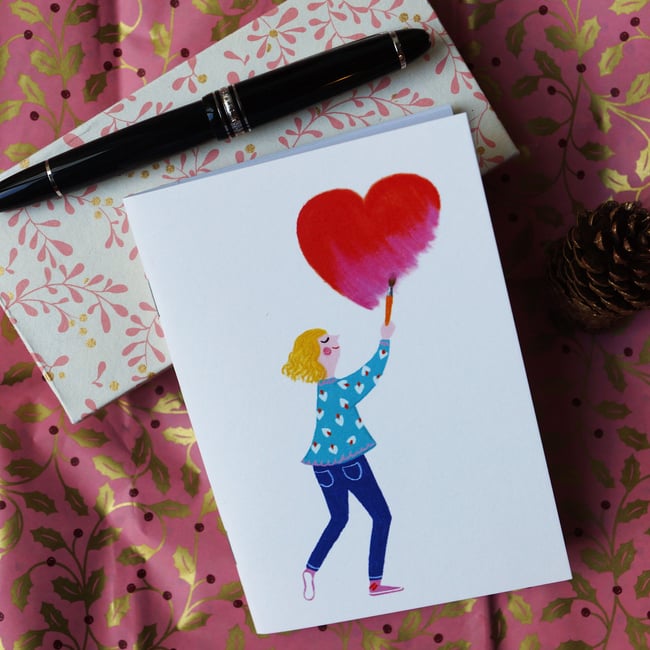 Collection de Noël 2025 : carnet cœur