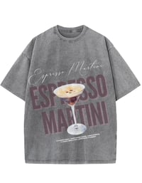 Image 2 of Vintage Cocktail Acid Wash Tee