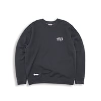 FLOW TAG EMBROIDERED HEAVYWEIGHT CREWNECK - GRAPHITE