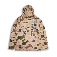 VARSITY SUPER LOGO HOODED RASHGUARD - DUCK CAMO