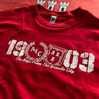 Image 1 of 1903 Stencil T-Shirt (Red)