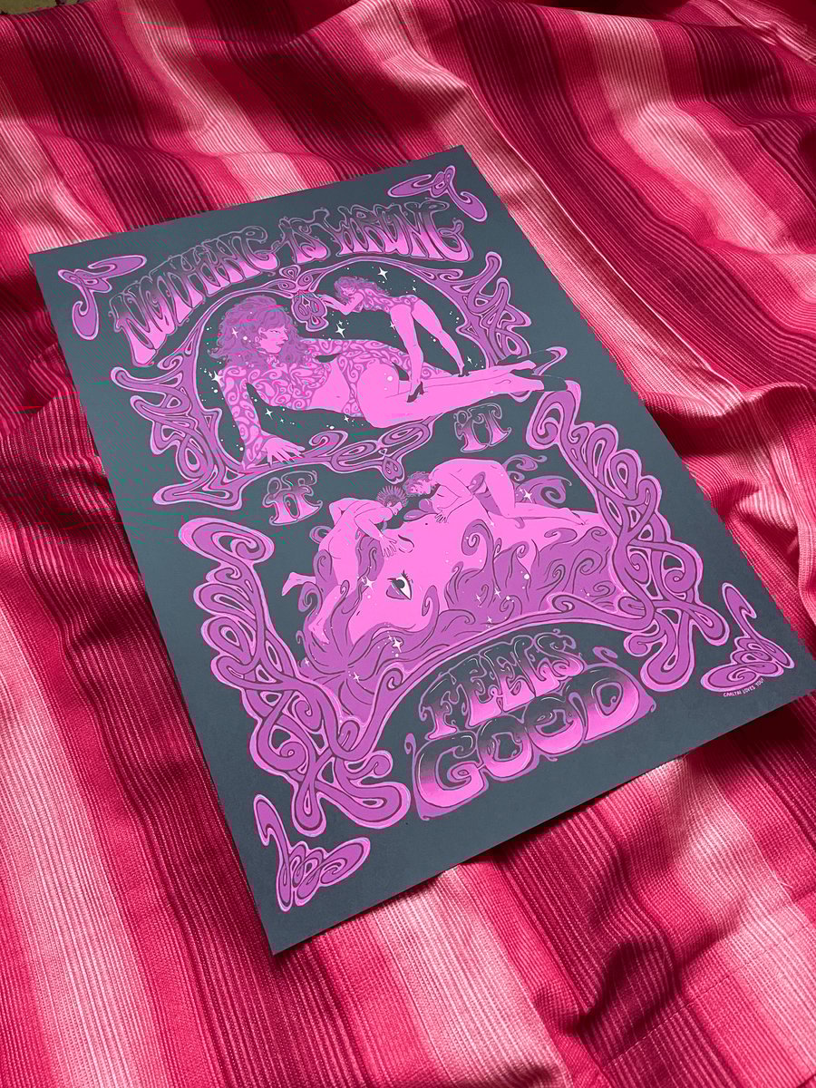 Image of 'FEELS GOOD' A3 PRINT