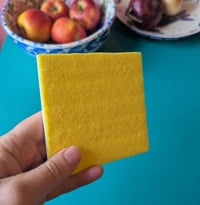 Image 3 of Blue bird handpainted tile coaster