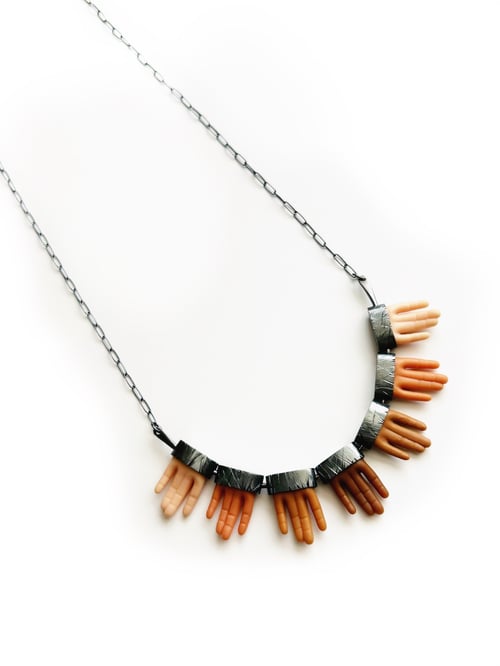 Image of Finger Fringe Tickle Necklace