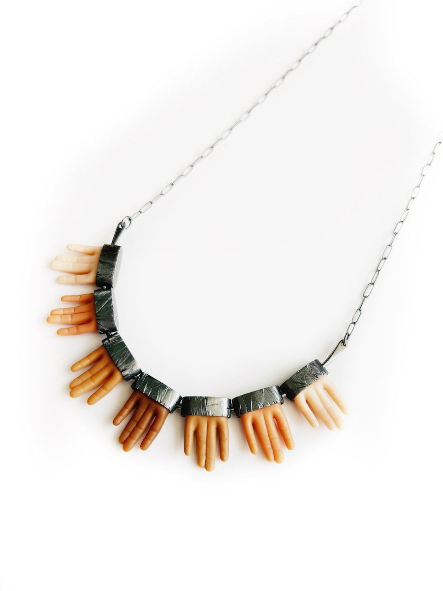 Image of Finger Fringe Tickle Necklace