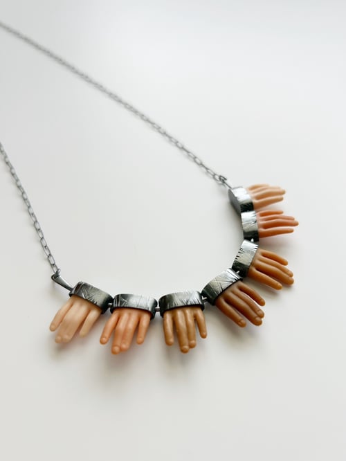 Image of Finger Fringe Tickle Necklace