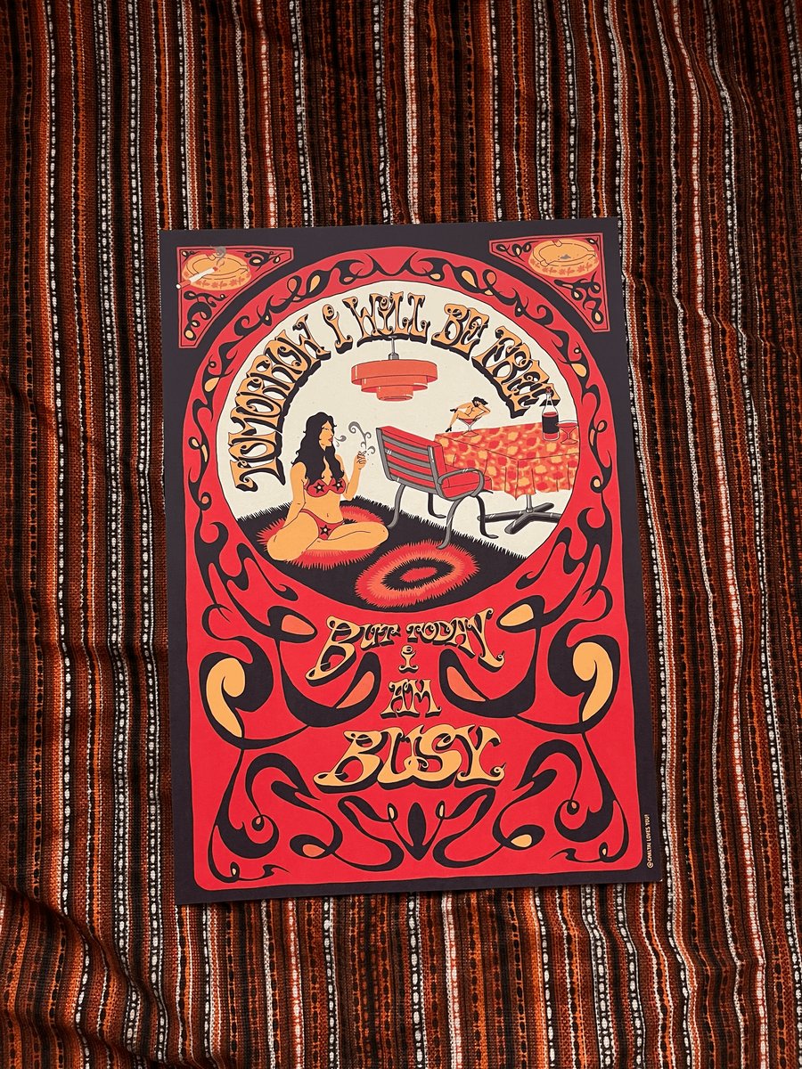 Image of 'TOMORROW' A3 PRINT