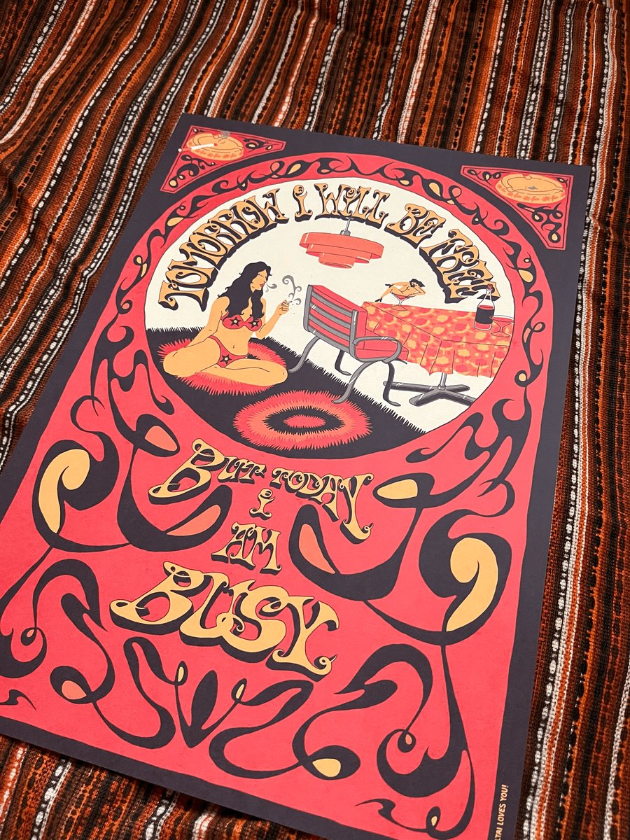 Image of 'TOMORROW' A3 PRINT