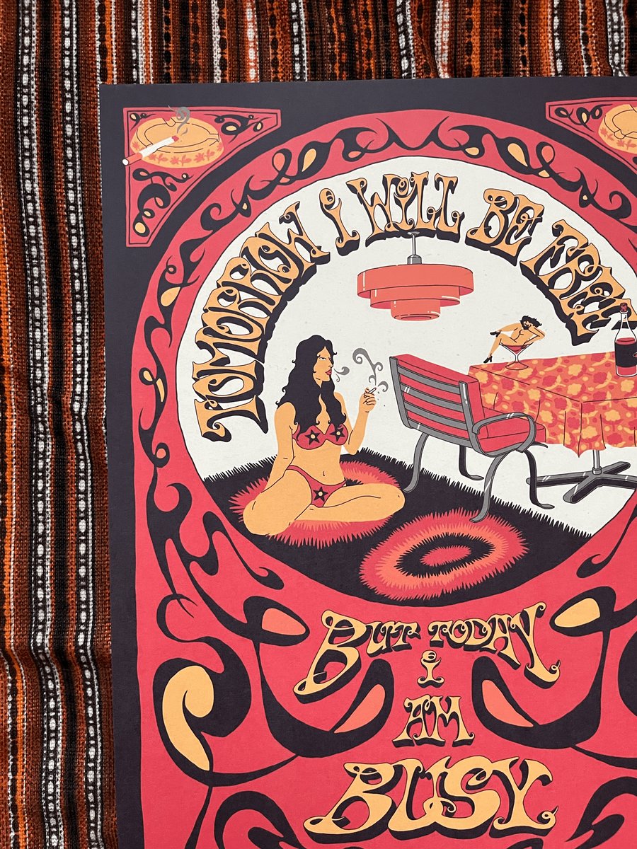 Image of 'TOMORROW' A3 PRINT