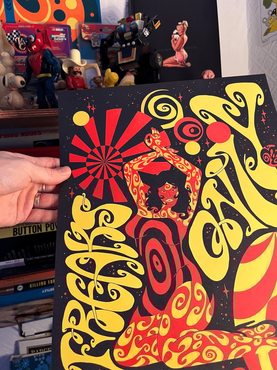 Image of 'FREAKS ONLY' A3 PRINT